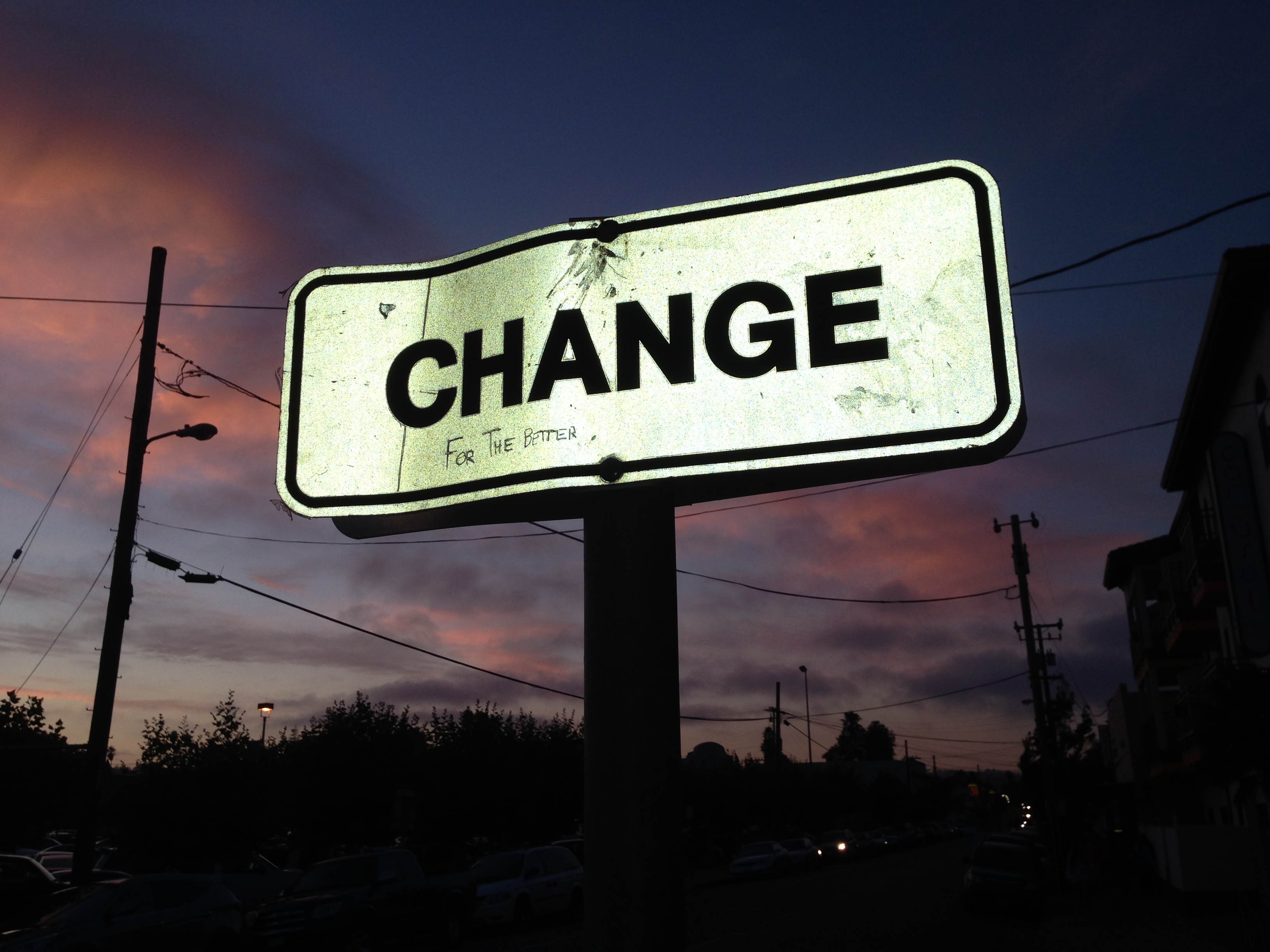 Change-Schild