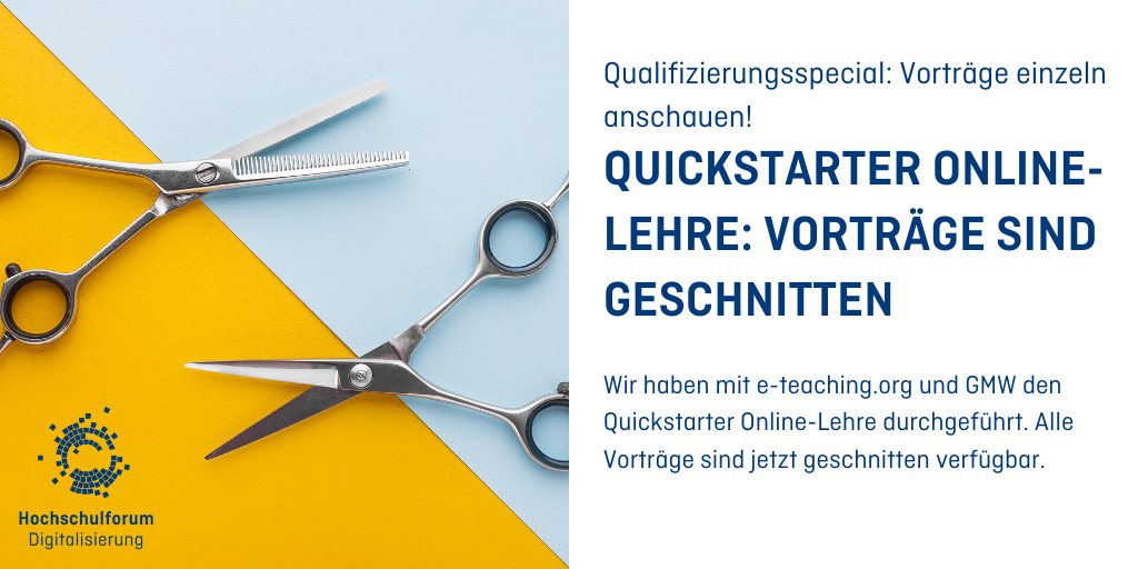 Quickstarter Online-Lehre (Teil 1): Die Videos sind da!