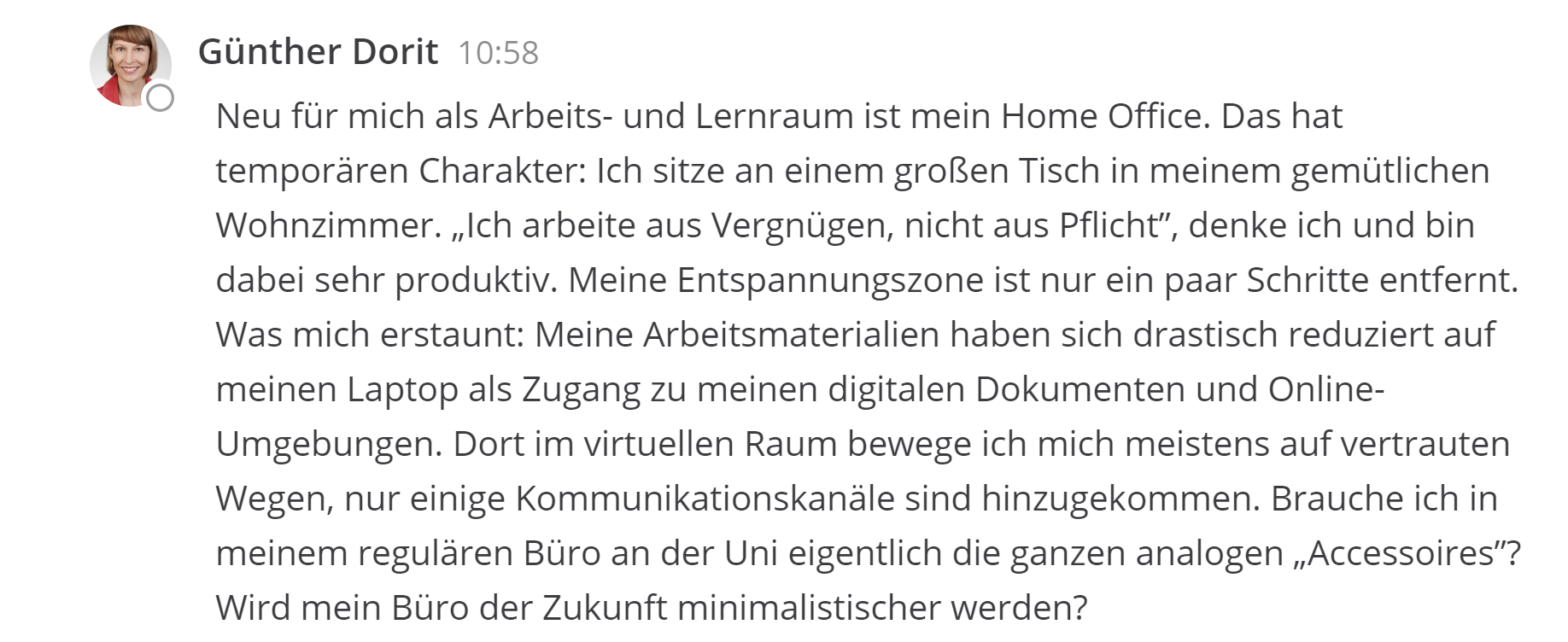 Screenshot Digitaler Roundtable Lernräume der Zukunft