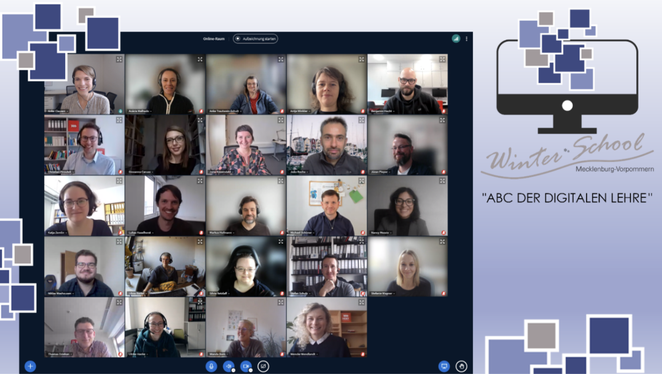 Teilnehmende der Winterschool 2022 in Mecklenburg-Vorpommern