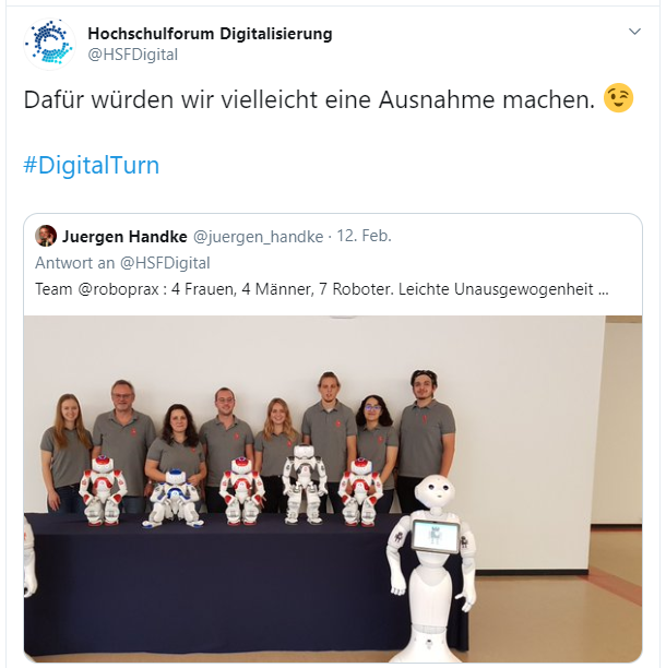 Tweet Frauen, Männer, Roboter