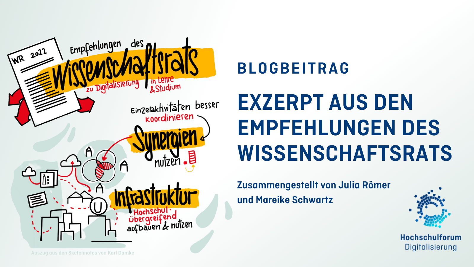 Text: Blogbetrag, Exzerpt aus den Empfehlungen des Wissenschaftsrats, Zusammengestellt von Julia Römer und Mareike Schwartz