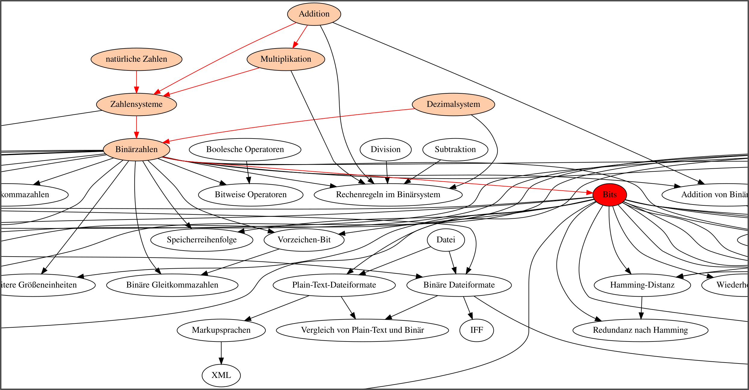 Visualisierung der Graph-basierten Curricula