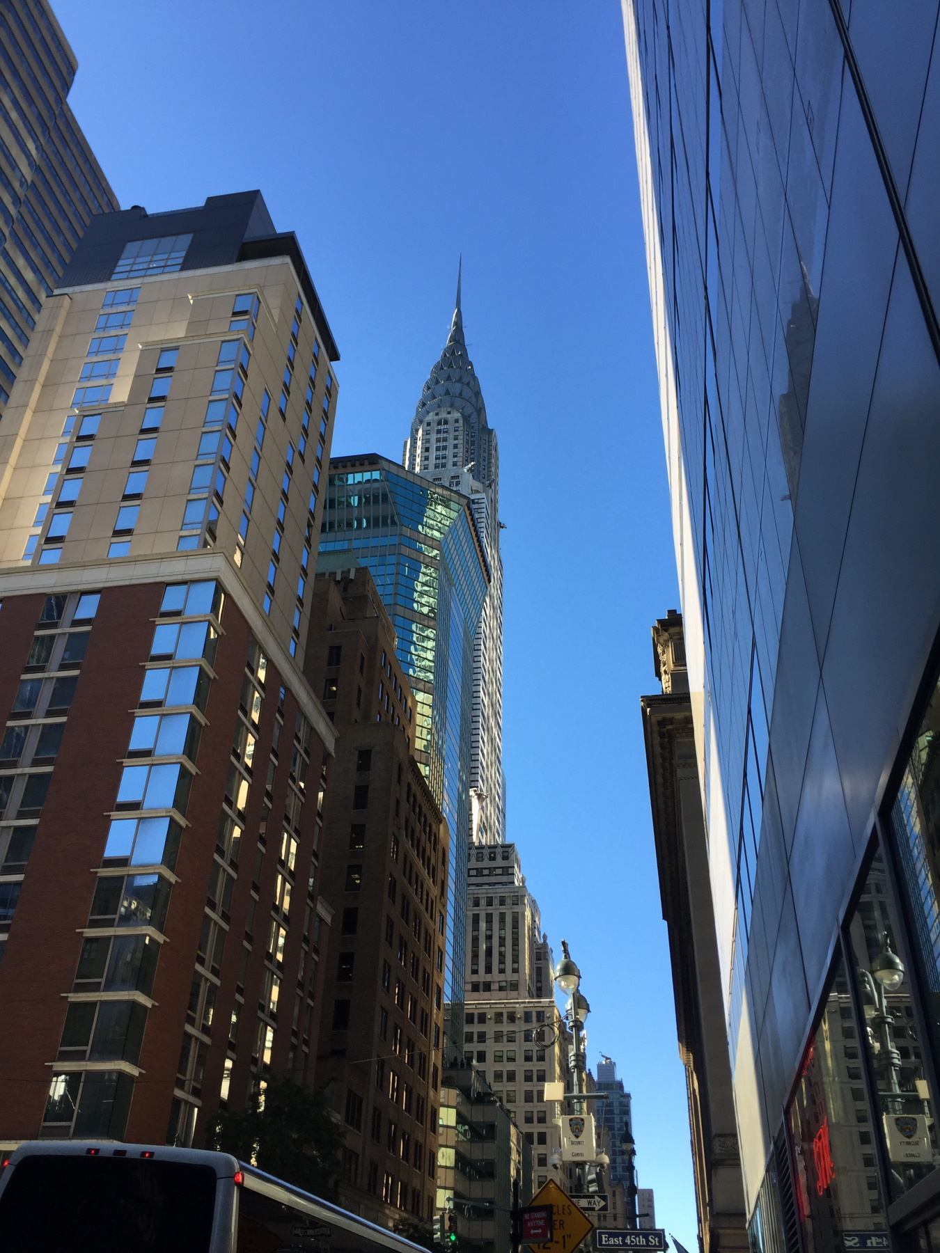 View from the streets of Manhattan.