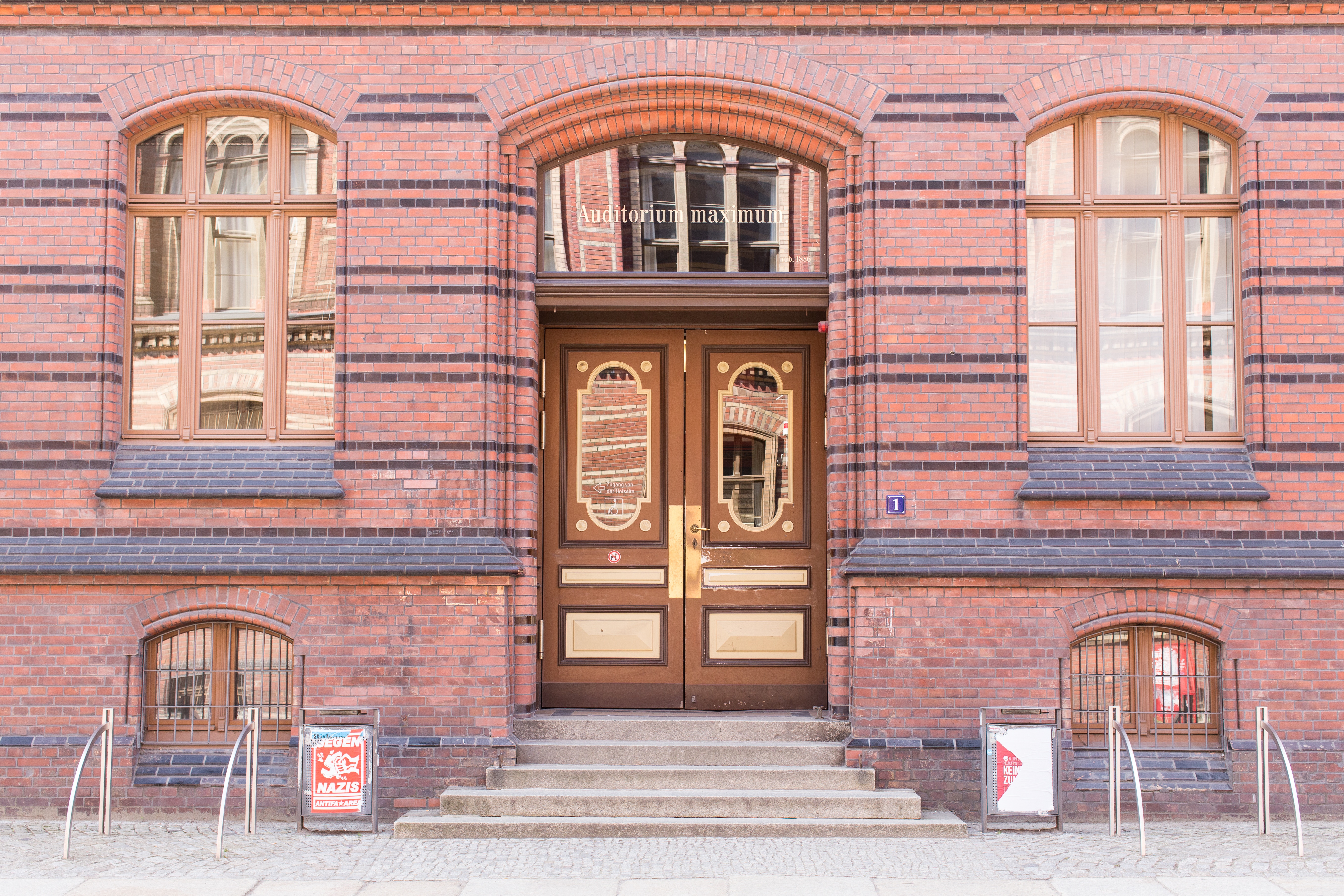 Door to a lecture hall