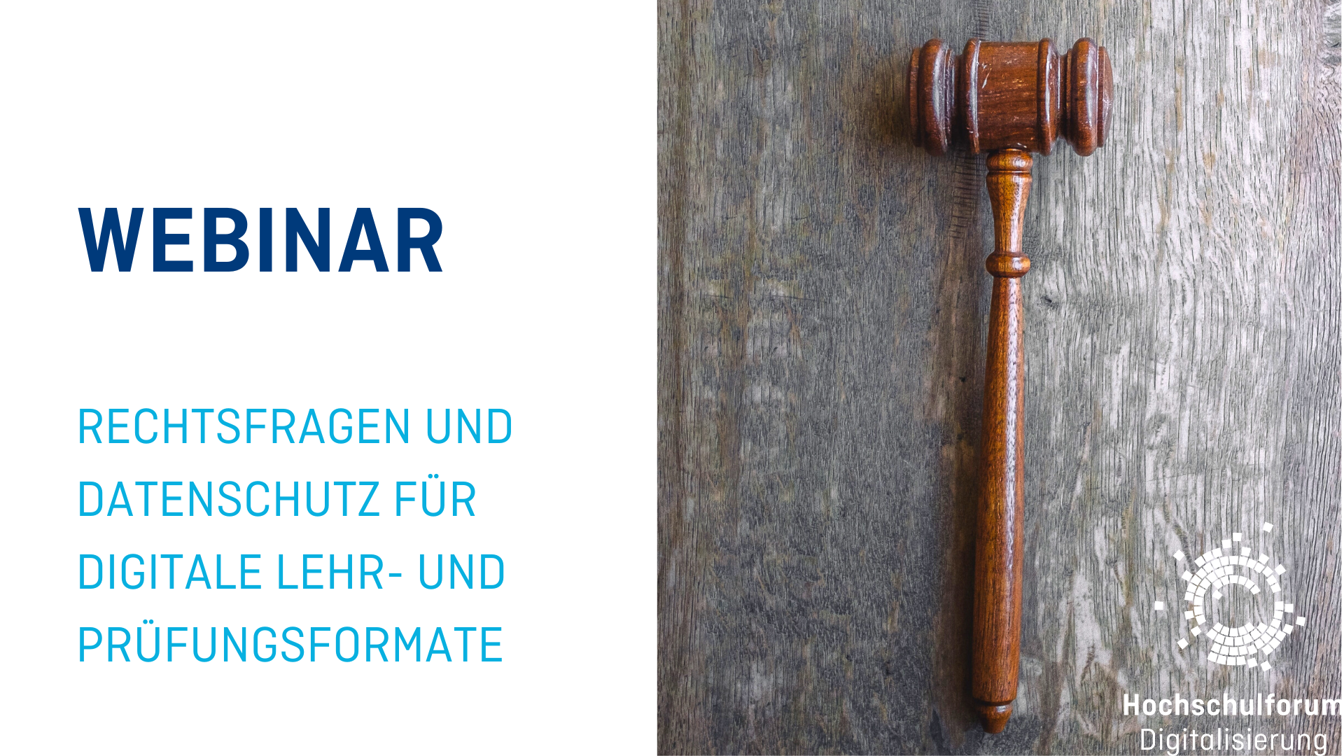 Am 26. März veranstaltete das Hochschulforum Digitalisierung ein Webinar zu Rechtsfragen und Datenschutz für digitale Lehr- und Prüfungsformate.