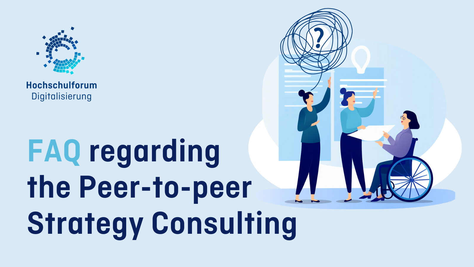Website cover image: FAQ on peer-to-peer strategy consulting.